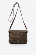 Solene Bronze Italian Leather Crossbody Bag