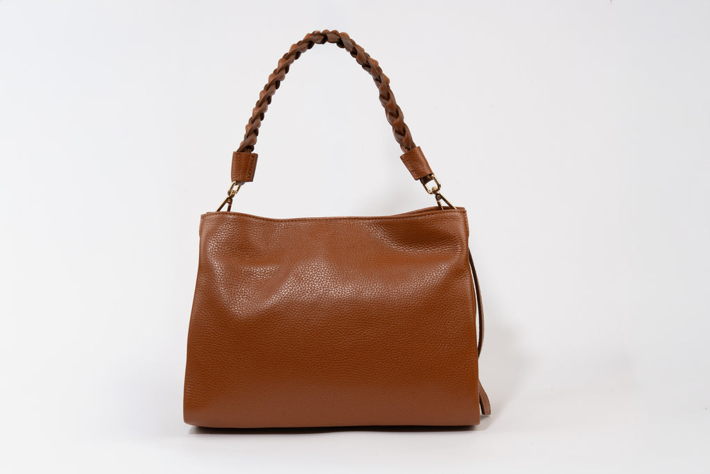 Intreccio Braided-Handle Shoulder Bag