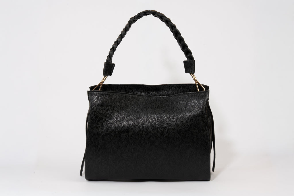 Intreccio Braided-Handle Shoulder Bag