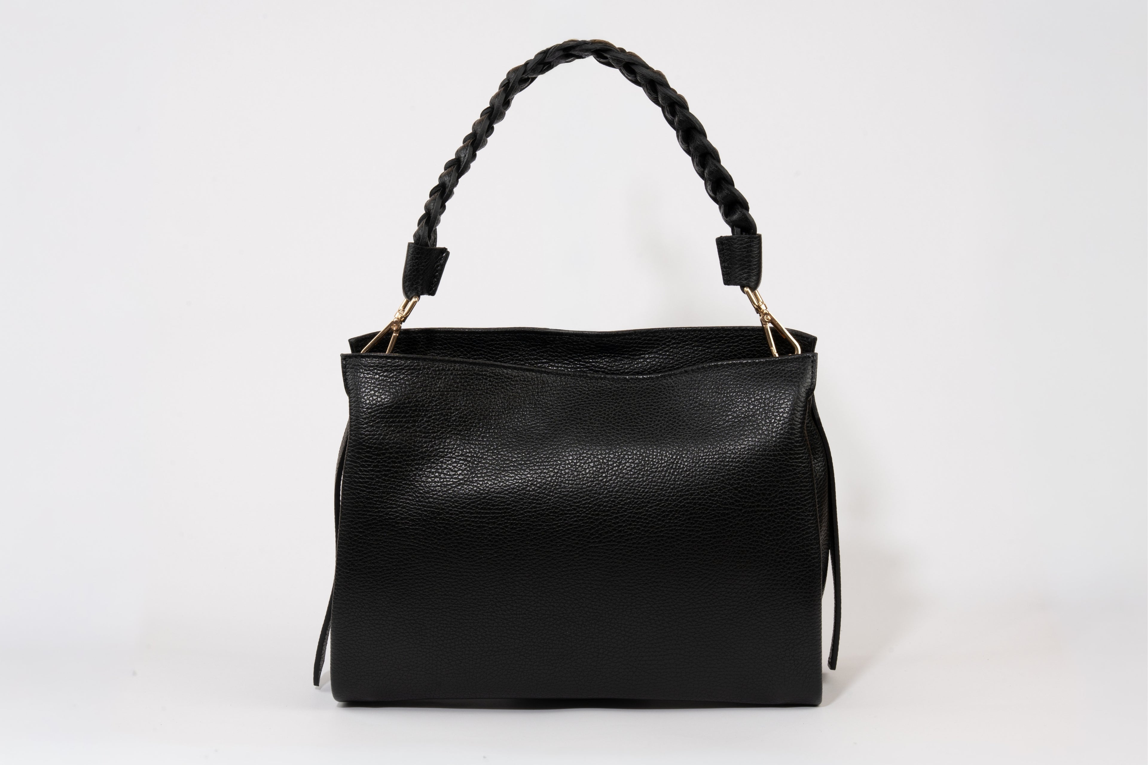 Intreccio Braided-Handle Shoulder Bag