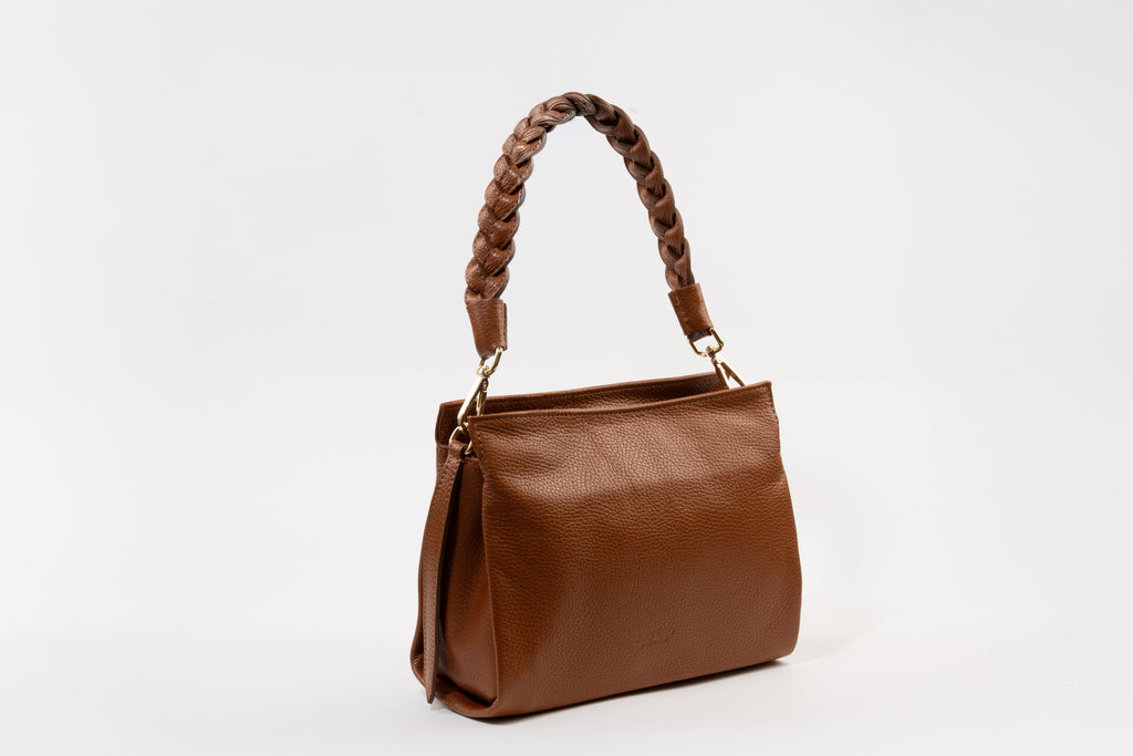 Intreccio Braided-Handle Shoulder Bag