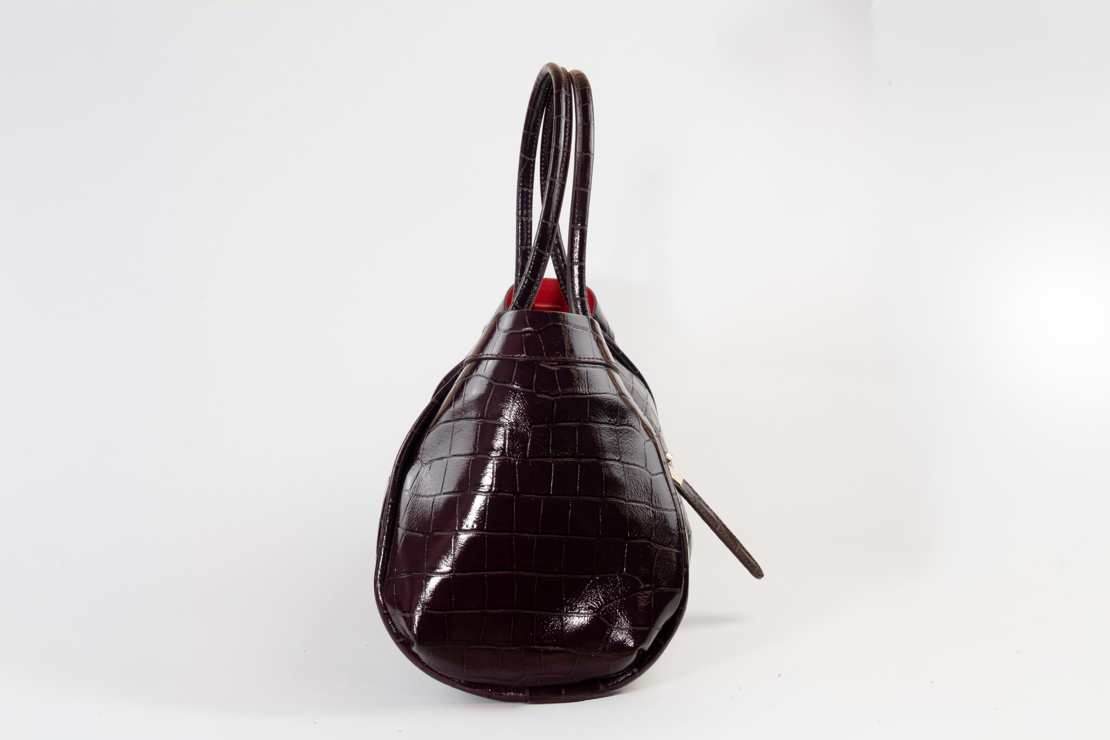 Milano Croc Lockstrap Tote