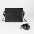 Intreccio Grande Braided-Handle Shoulder Black Bag