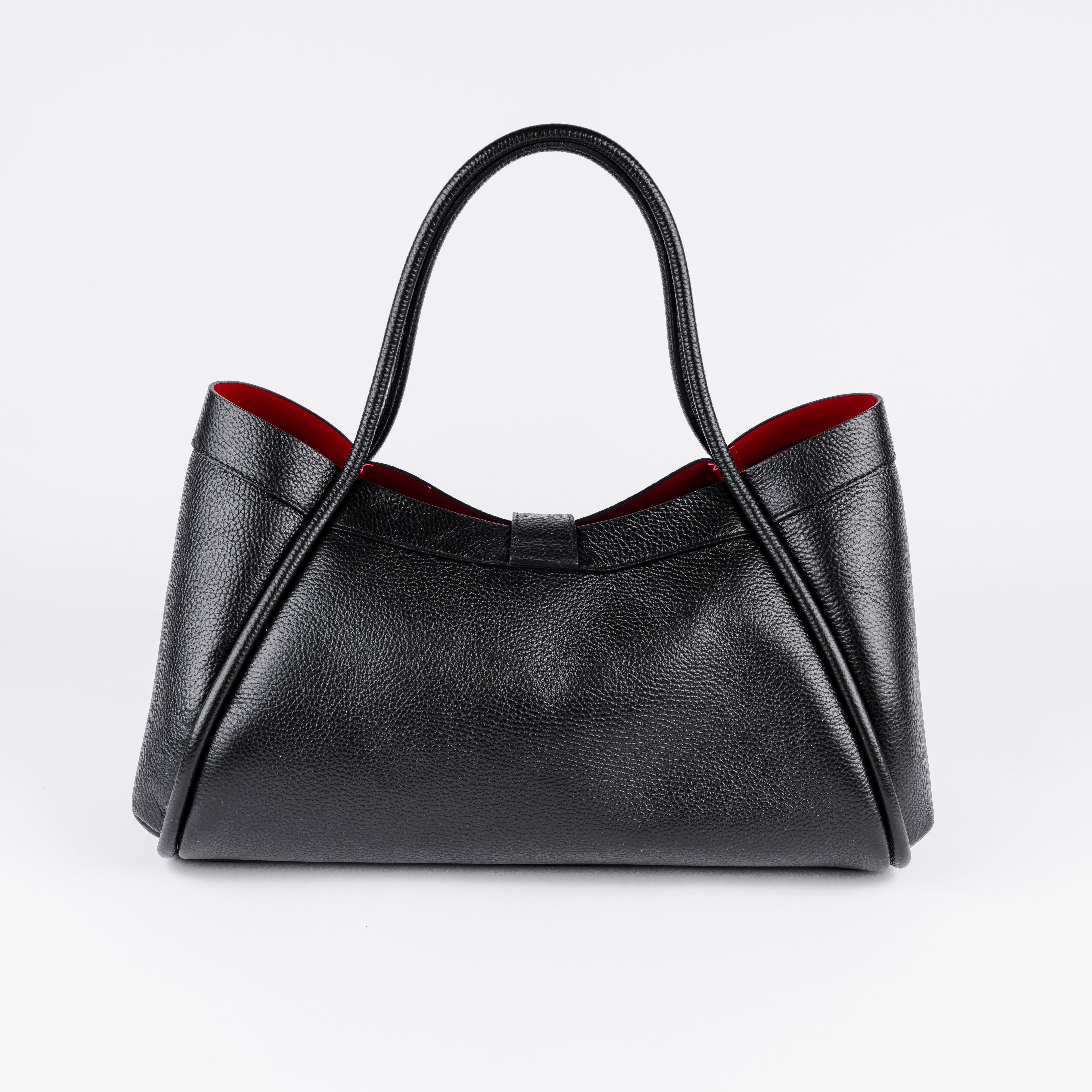Milano Classica Lockstrap Tote - Black