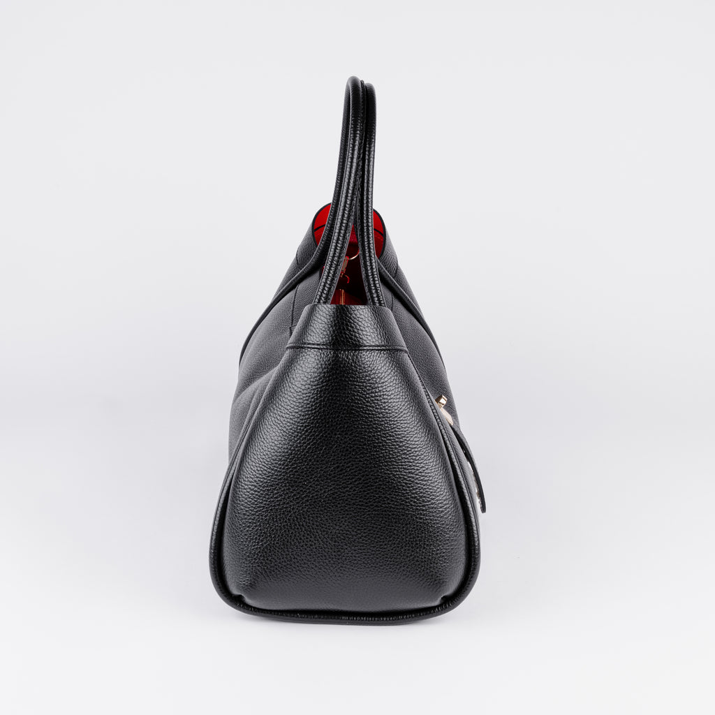 Milano Classica Lockstrap Tote - Black