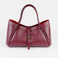 Milano Classica Lockstrap Tote - Burgundy