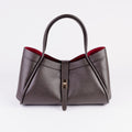 Milano Classica Lockstrap Tote - Dark Brown