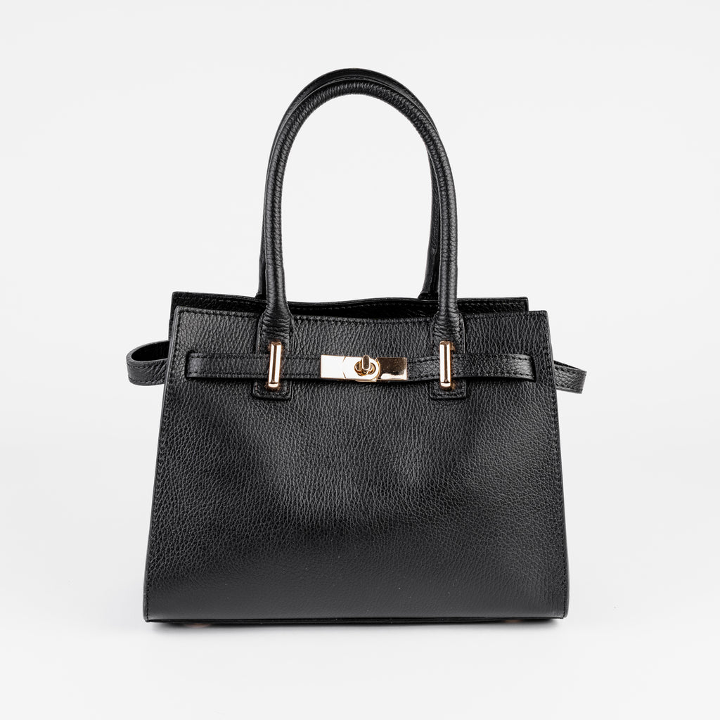 Parma Structured Bag – Premium Togo Leather - Black