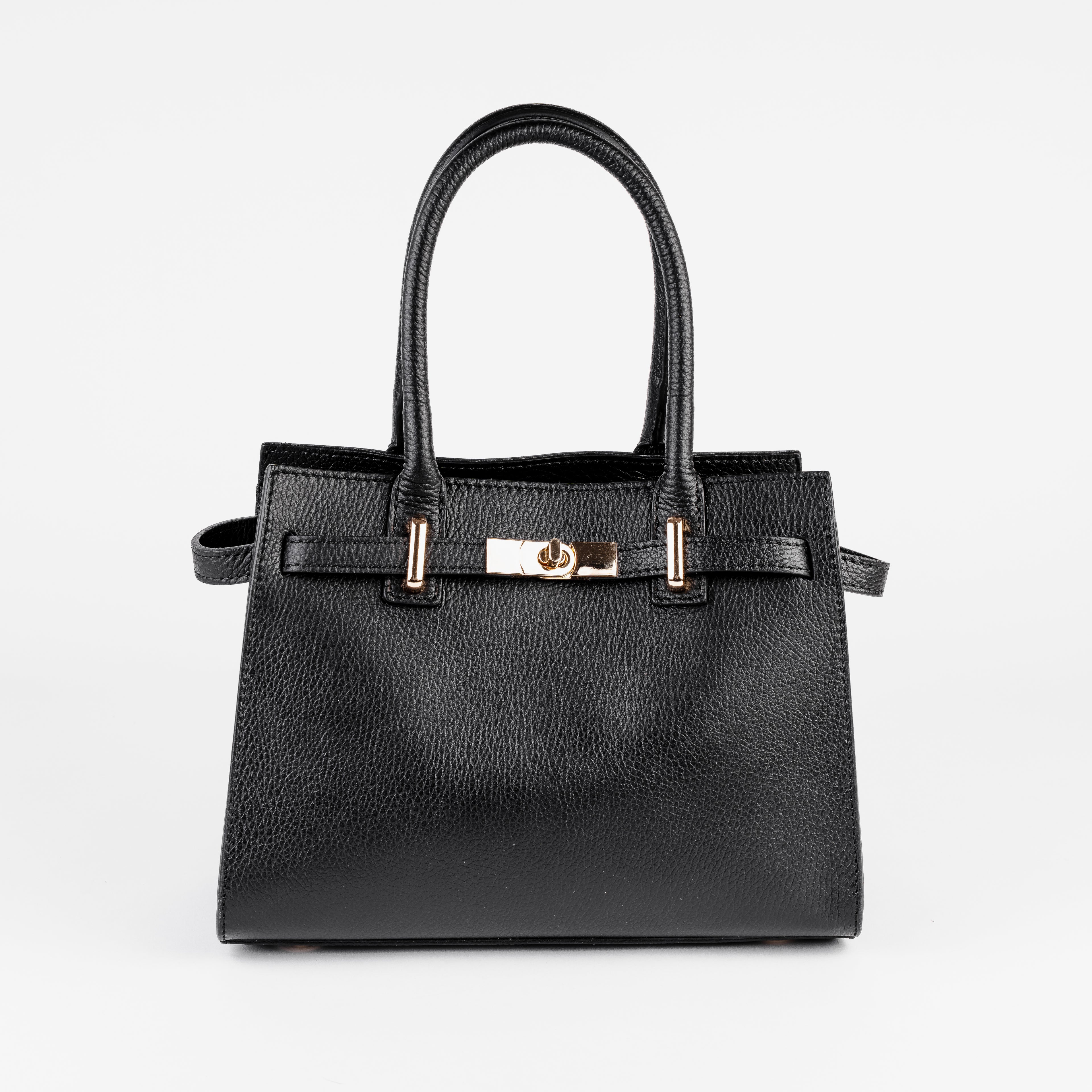 Parma Structured Bag – Premium Togo Leather - Black