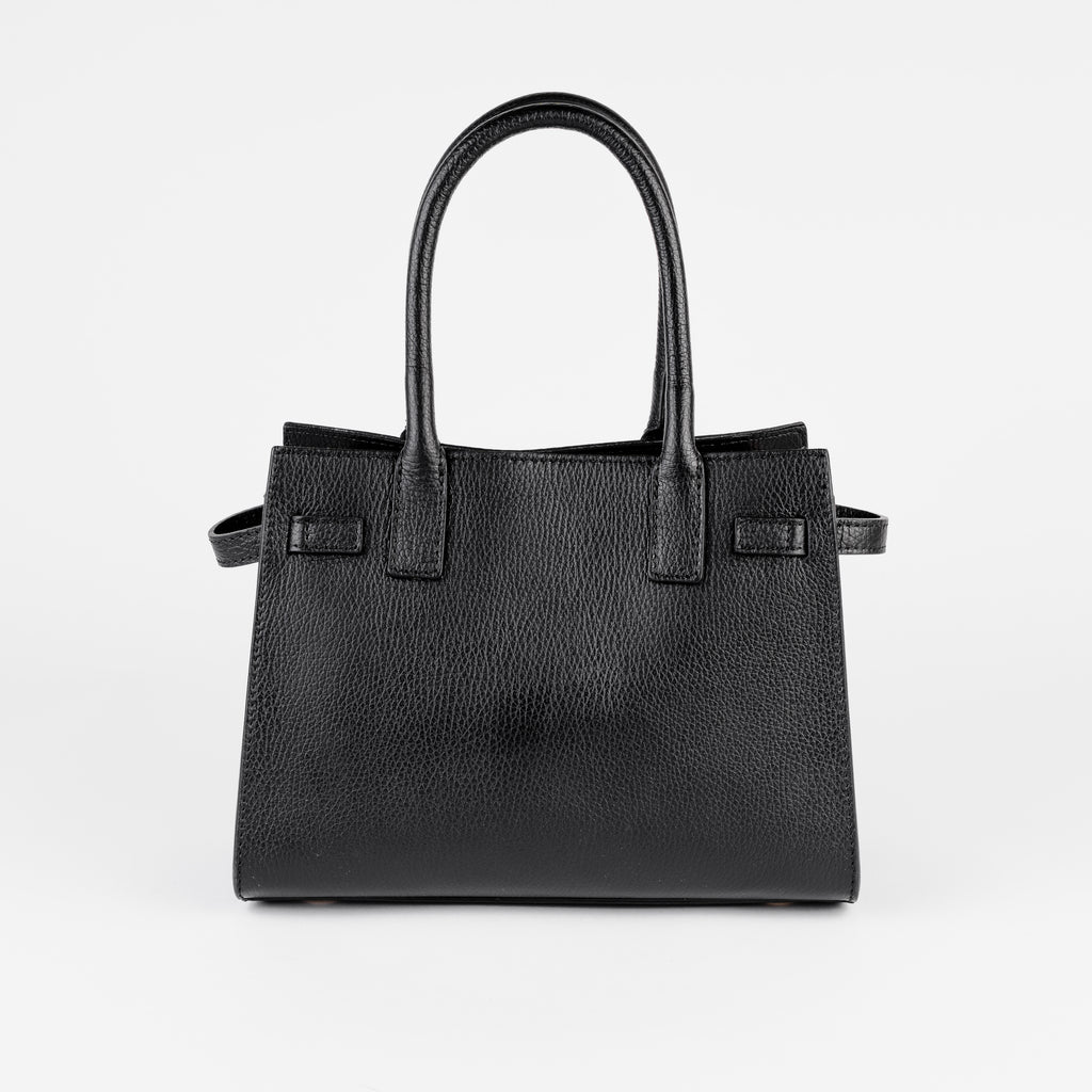 Parma Structured Bag – Premium Togo Leather - Black