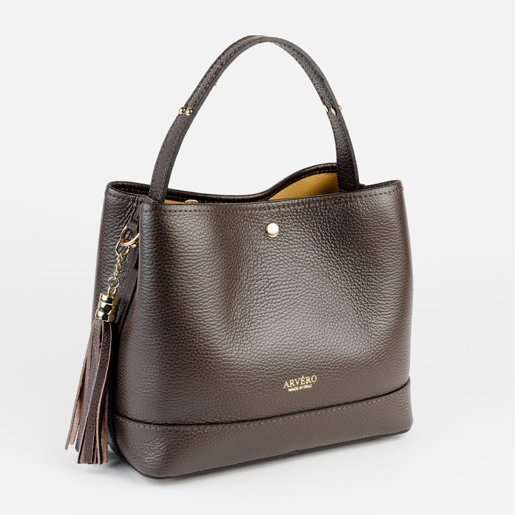 Siena Bucket Tote - Chocolate Brown