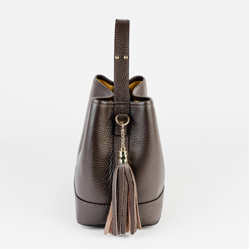 Siena Bucket Tote - Chocolate Brown