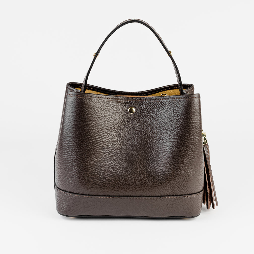 Siena Bucket Tote - Chocolate Brown