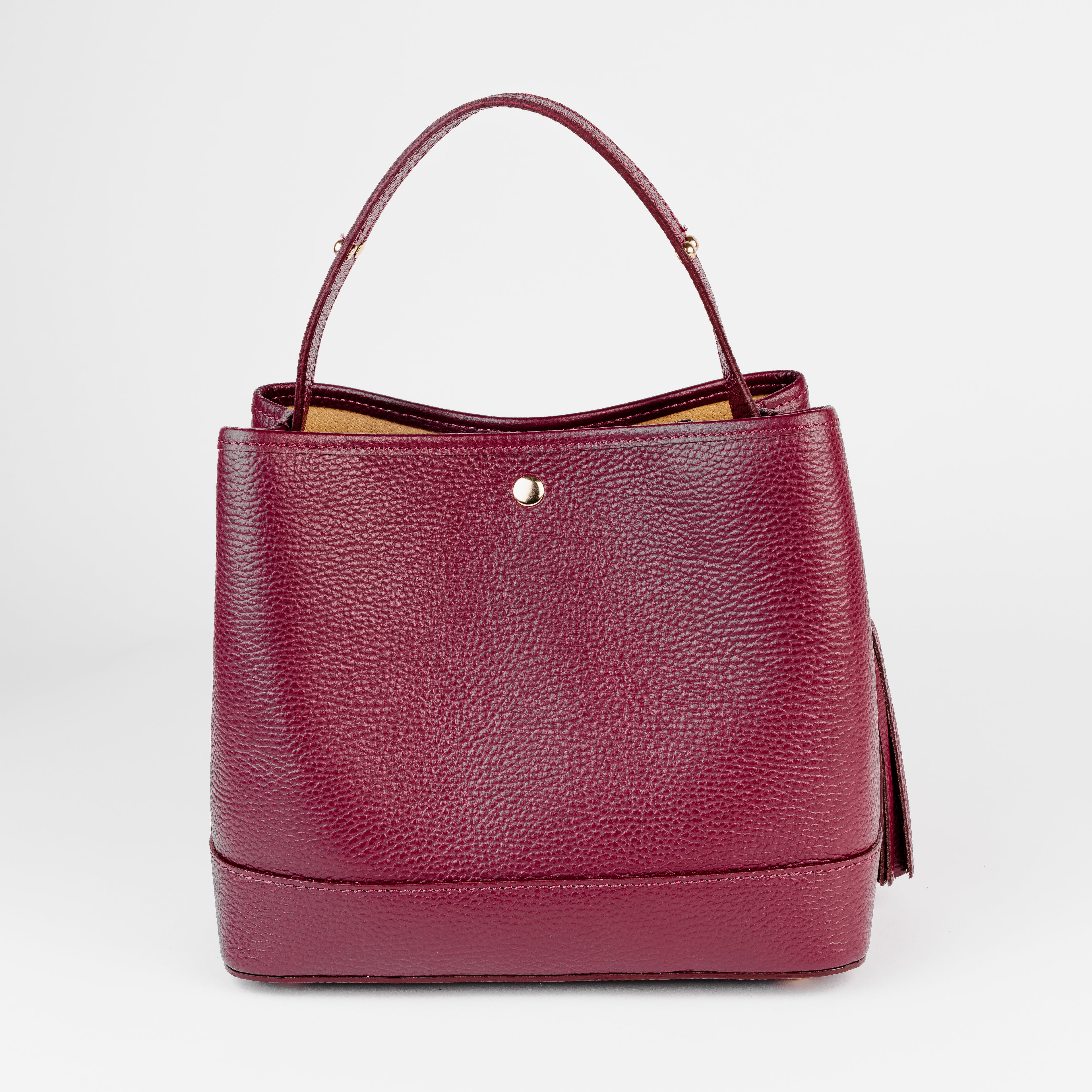 Siena Bucket Tote - Burgundy