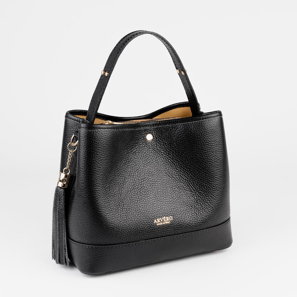 Siena Bucket Tote - Black