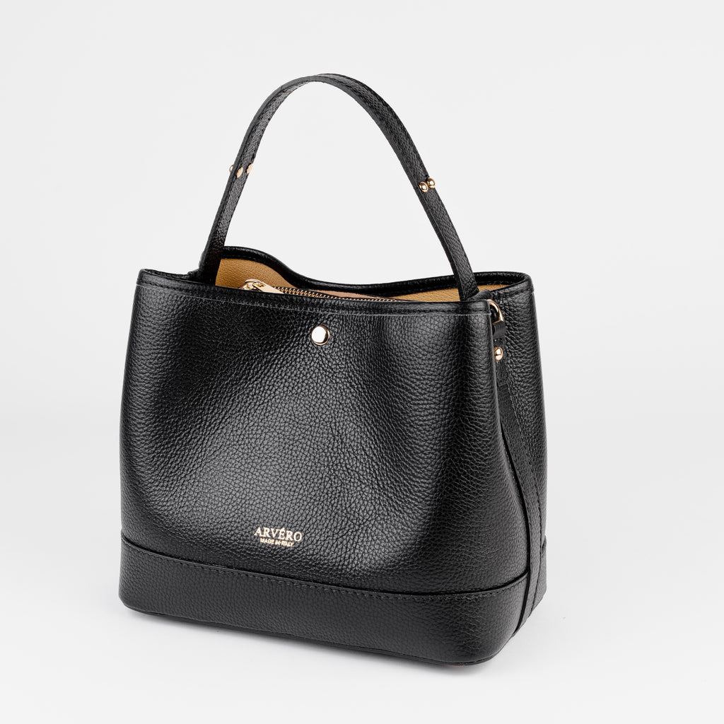 Siena Bucket Tote - Black