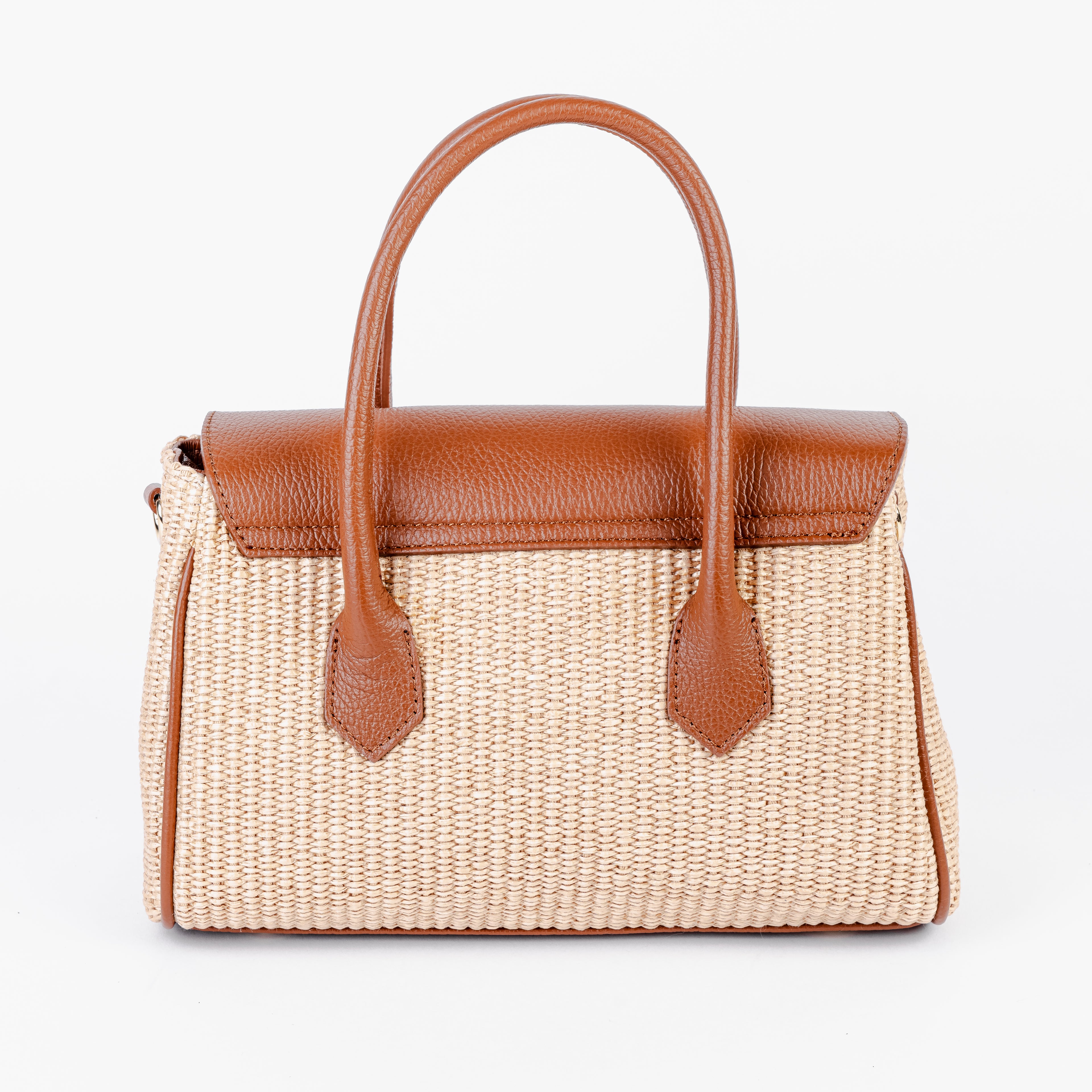 ARVÉRO Firenze Satchel – Italian Raffia & Italian Leather