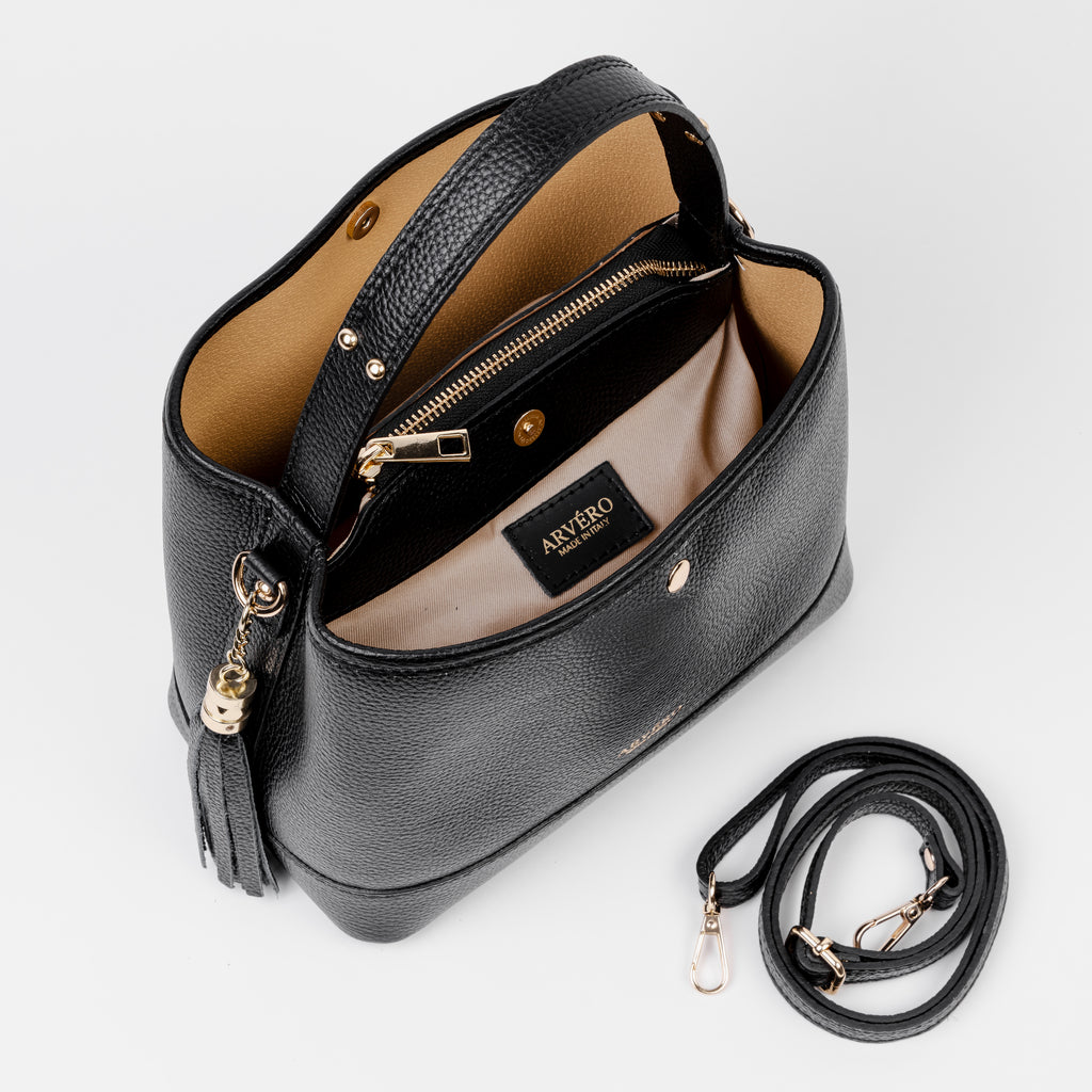 Siena Bucket Tote - Black