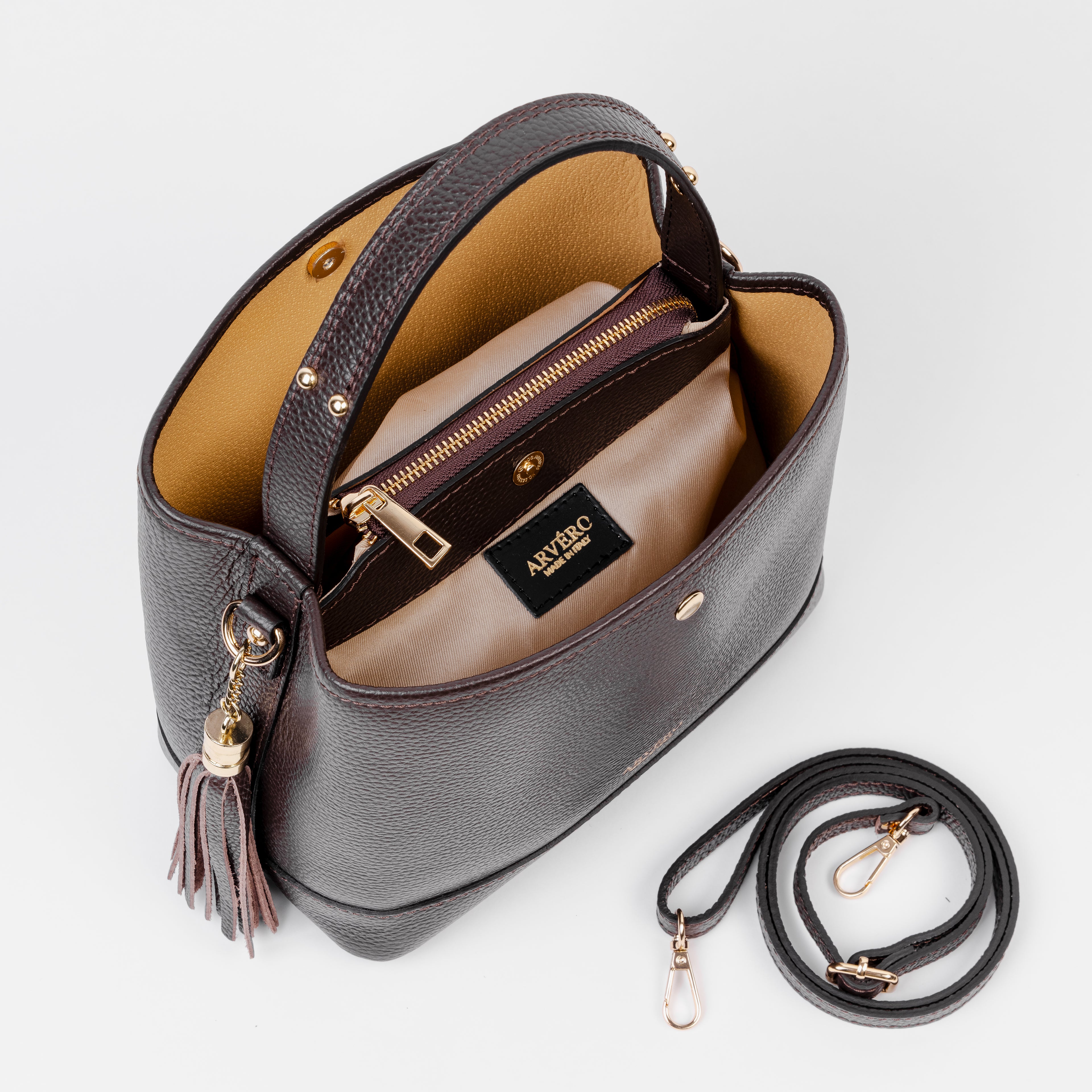 Siena Bucket Tote - Chocolate Brown